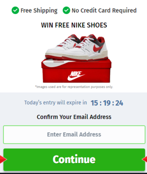  You can get a pair of Nike Shoes Now!